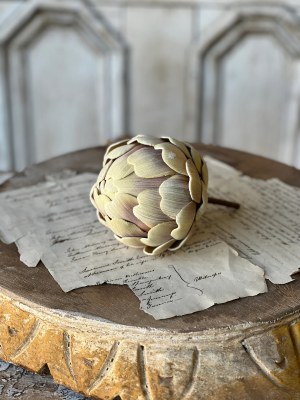 7" Faux Ecru Artichoke Pick