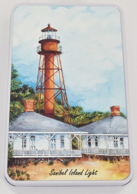 8" x 5" Sanibel Island Lighthouse Tin