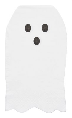 8" x 5" Ghost Shape Halloween Guest Towels