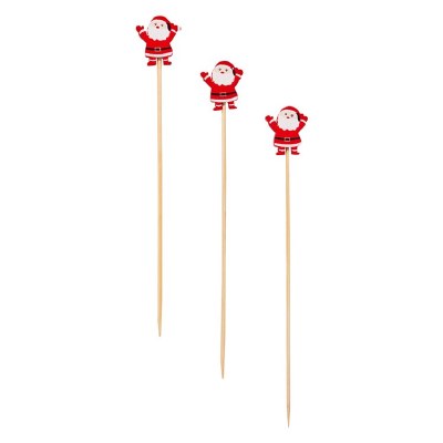 Pack of 30 6" Santa Toothpicks