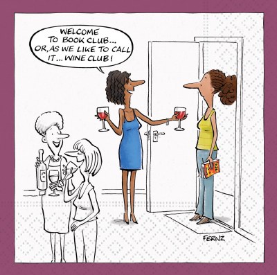 5" Square "Wine Club" Beverage Napkins