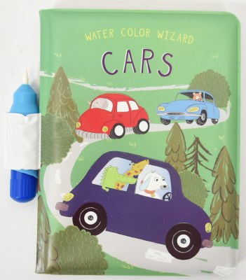 Cars Watercolor Children's Book by Mud Pie