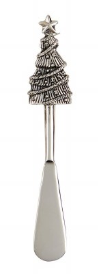 6" Distressed Silver Metal Christmas Tree Spreader by Mud Pie