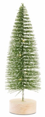 14" LED Green Brush Tree