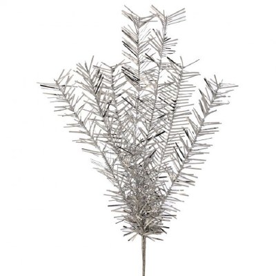 32" Silver Tinsel Spray