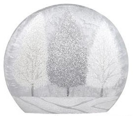 10" LED Frost and Silver Trees Disk