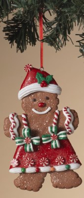 5" Gingerbread Wearing a Skirt Ornament