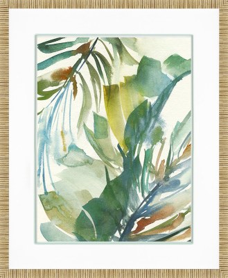 42" x 34" Paradise Memory 1 Framed Tropical Print Under Glass