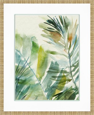 42" x 34" Paradise Memory 2 Framed Tropical Print Under Glass