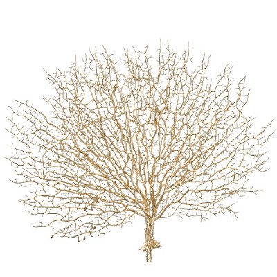 18" Faux Gold Sea Fan
