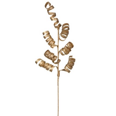 28" Faux Gold Spiral Spray