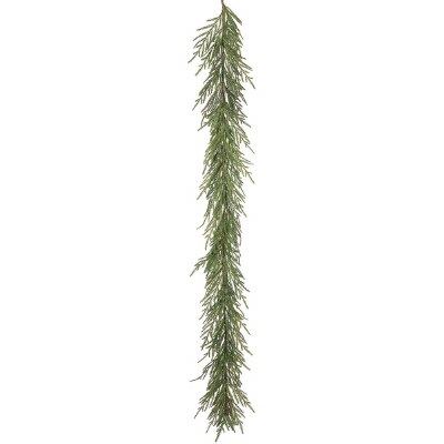 6' Faux Green Cypress Garland