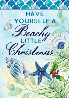 40" x 28" " Have Yourself a Beachy Little Christmas" Large Christmas Flag