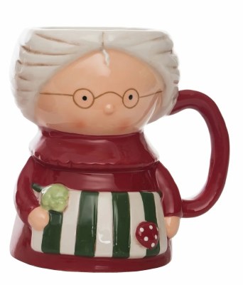 5" Ceramic Mrs. Claus Mug