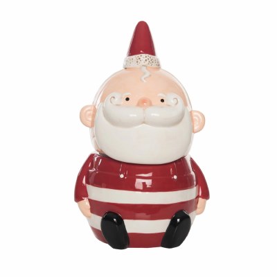 13" Ceramic Santa Cookie Jar
