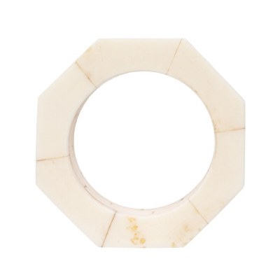 2" Cream Faux Bone Napkin Ring