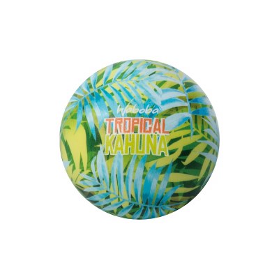 3" Blue and Green Palm Fronds Tropical Kahuna Water Ball