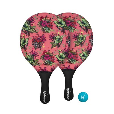 Coral Hibiscus Paddle Ball Set