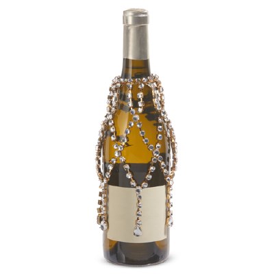 7" Gold Bling Bottle Veil