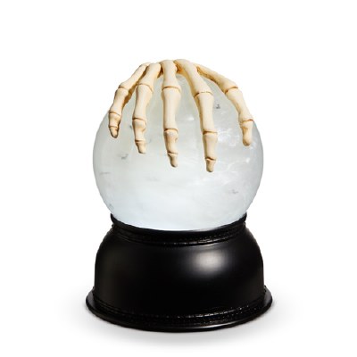 5" LED Skeleton Hand and Bats Water Globe