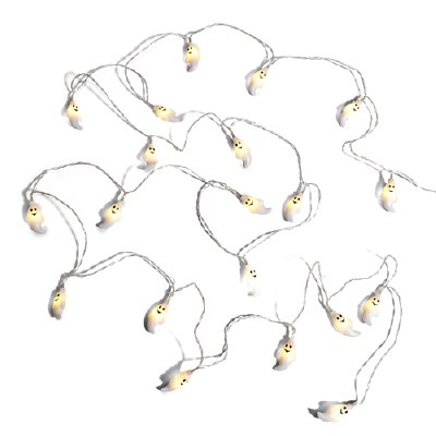 13" LED 20 Ghosts String Lights