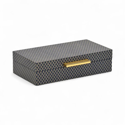 6" x 10" Small Navy Scales Decorative Box