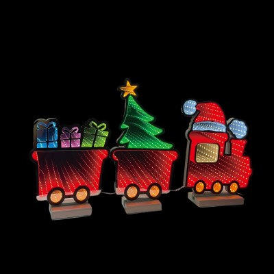 28" LED Multicolor Infinity Light Train