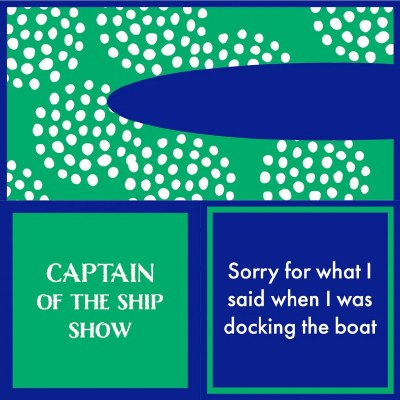 5" Square "Sorry For What I Said Docking The Boat" Double Sided Beverage Napkins