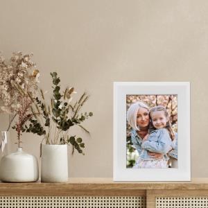 5" x 7" White Grain Wood Picture Frame