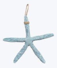 8" Light Blue Polyresin Starfish Coastal Wall Art Plaque