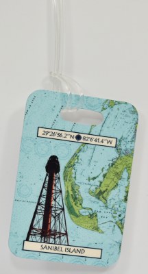 4" Sanibel Island Lighthouse Luggage Tag