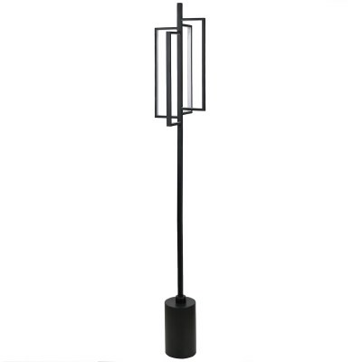 65" LED Strip Rectangle Metal Floor Lamp