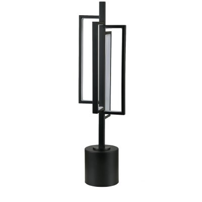 27" LED Strip Rectangle Metal Table Lamp