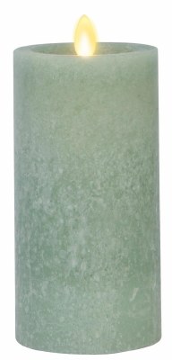 3" x 6.5" LED Green Luminara Pillar Candle