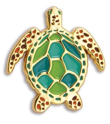 Multicolor Sea Turtle Pin