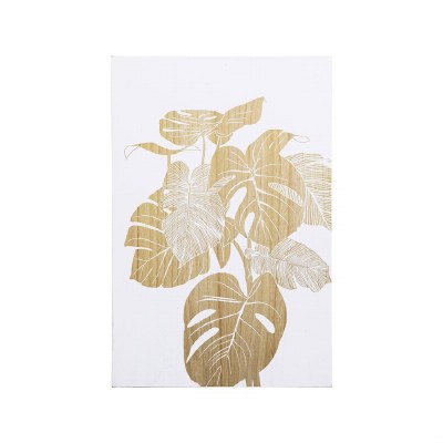 24" x 16" Monstera Leaf Tropical Screen Plaque