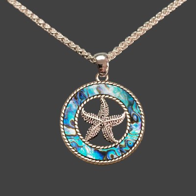 Abalone Shell and Starfish Necklace