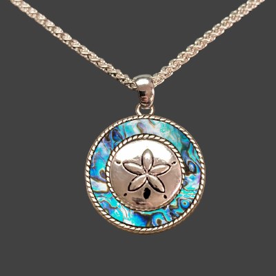 Abalone Shell and Sand Dollar Necklace