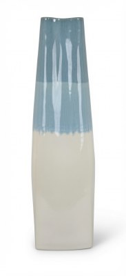 26" Blue Ombre Ceramic Vase