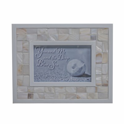 4" x 6" Mother of Pearl Coastal Photo Frame
