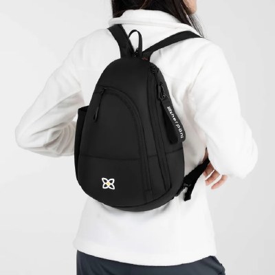 15" x 10" Black Anti-Theft Wayfarer Sling Bag