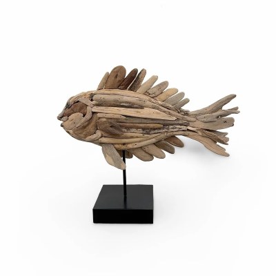 21" Dirftwood Fish 2 Sculpture