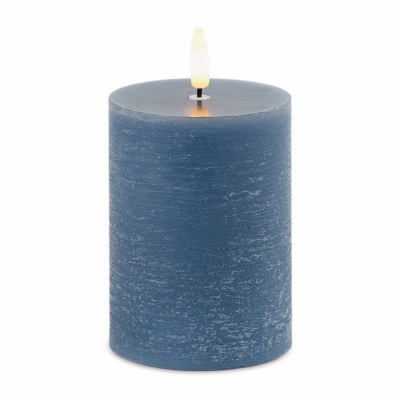 3" x 4" LED Blue 3D Flame Candle