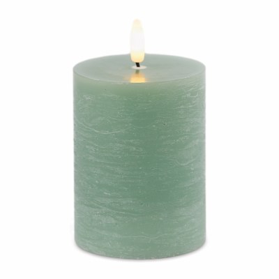 3" x 4" LED Green 3D Flame Candle