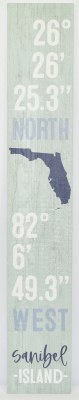 8" x 46" "Sanibel Island" North and West Coastal Porch Board
