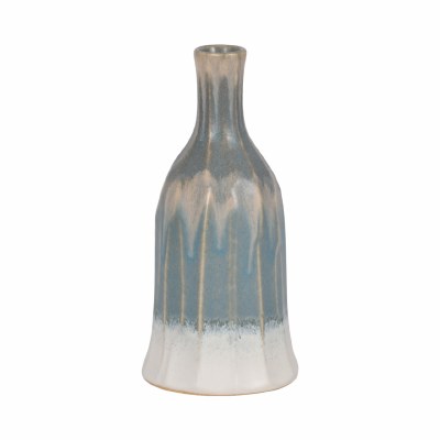 9" Blue Ombre Ceramic Vase