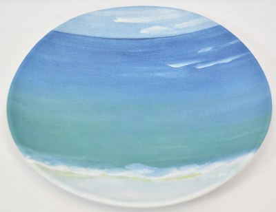 9" Round Shoreline Melamine Salad Plate