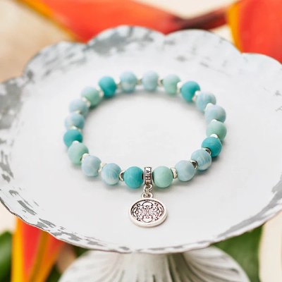 Petite Bead Maui Blue Bracelet