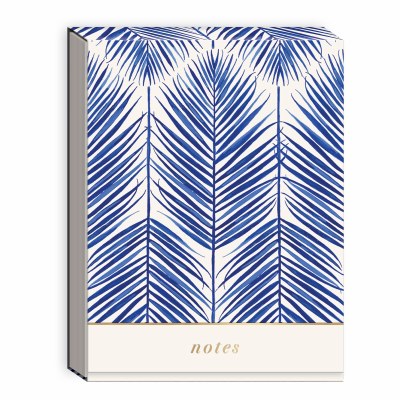 Cobalt Palm Frond Pocket Note Pad