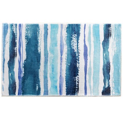 21" x 33" Cozy Living Sapphire Stripes Rug